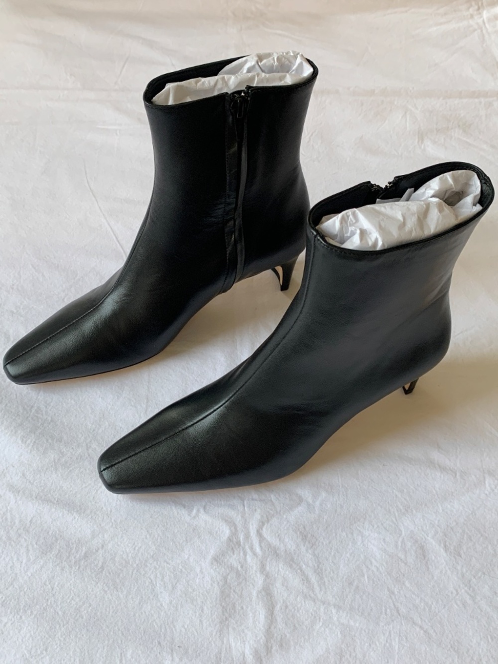 Staud Wally Leather Ankle Boots Black 37 - Picture 11 of 16